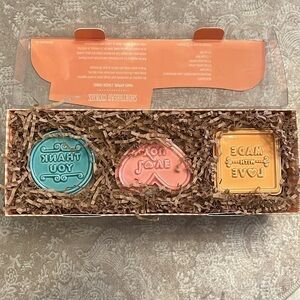 Brand New Hallmark Cookie Press Set of 3 Shortbread Recipe Thank You Love You